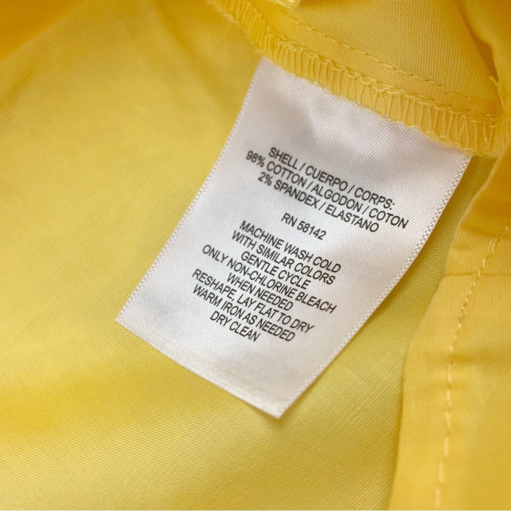 Donna Morgan Sleeveless Stretch Cotton Trapeze Dress Snapdragon yelloe - Picture 7 of 10